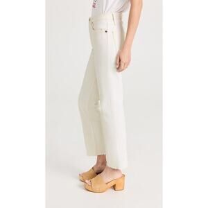 RE/DONE White Ultra High Rise Stovepipe Jeans Size 24
